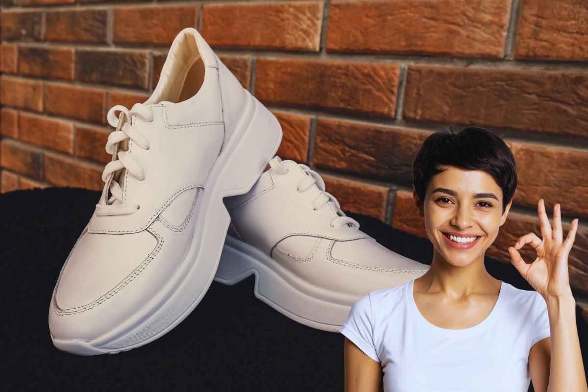 come pulire efficacemente le scarpe bianche